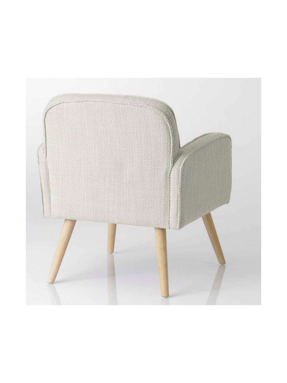 Fauteuil beige chiné scandinave Nuage