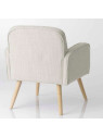 Fauteuil beige chiné scandinave Nuage