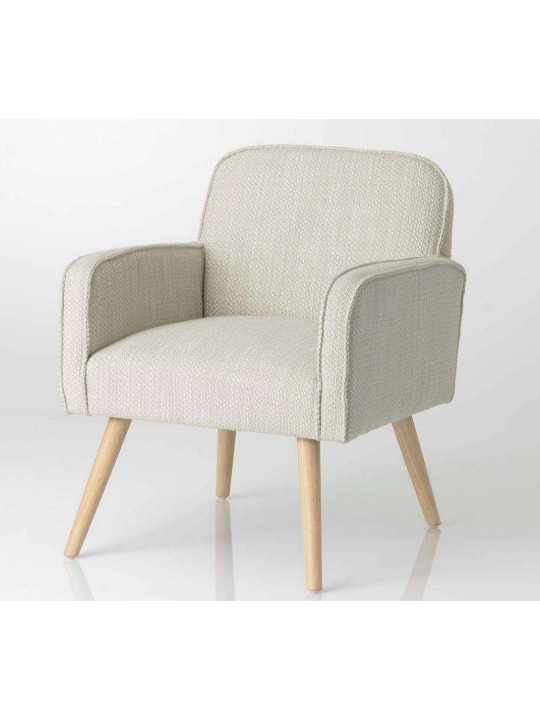 Fauteuil beige chiné scandinave Nuage