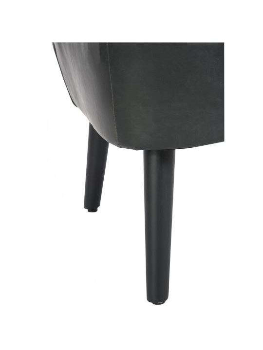 Fauteuil bas vintage noir