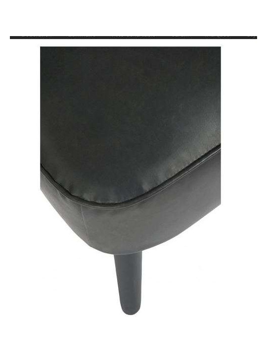 Fauteuil bas vintage noir