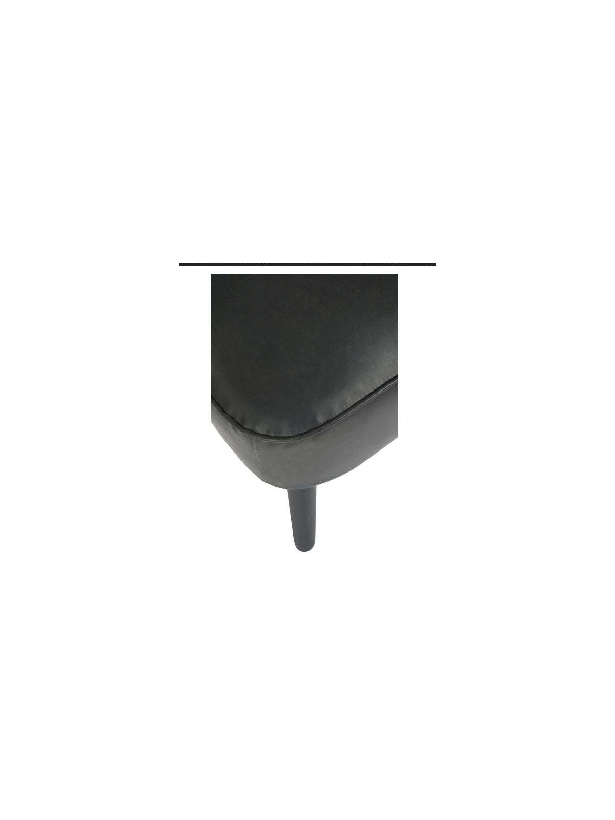 Fauteuil bas vintage noir