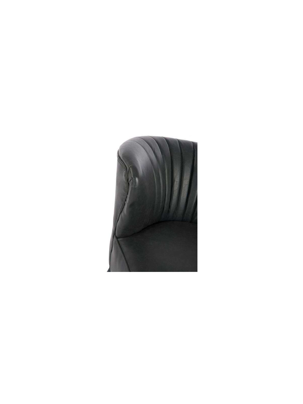Fauteuil bas vintage noir