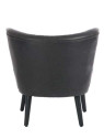 Fauteuil bas vintage noir