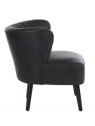 Fauteuil bas vintage noir