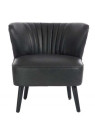 Fauteuil bas vintage noir