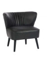 Fauteuil bas vintage noir
