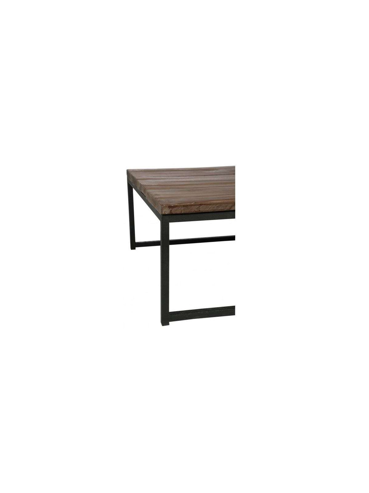 Table de salon gigogne métal bois Jolipa