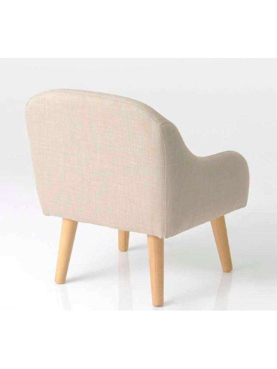 Fauteuil enfant taupe clair scandinave