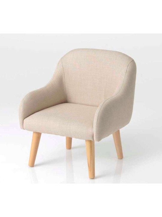 Fauteuil enfant taupe clair scandinave