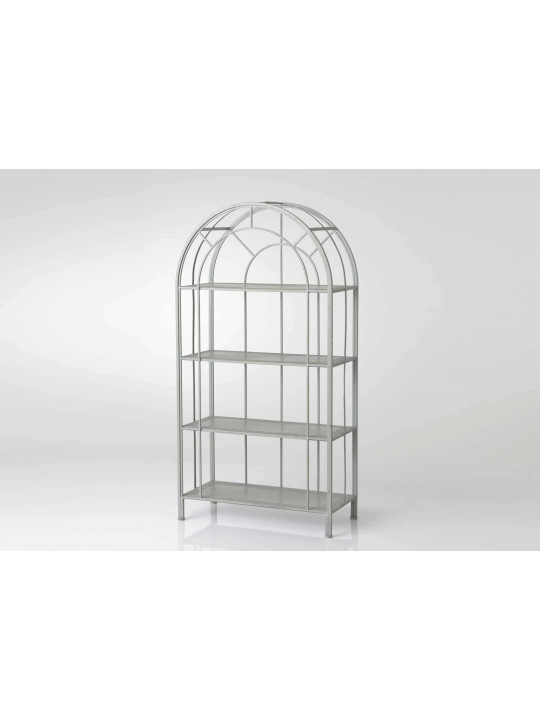 Etagère boulangère en fer gris demi lune