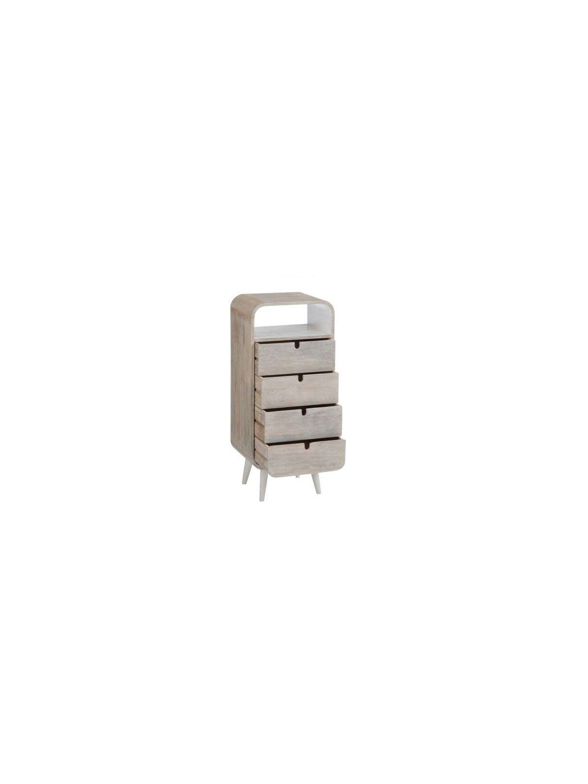 Chiffonnier arrondi 4 tiroirs Jolipa