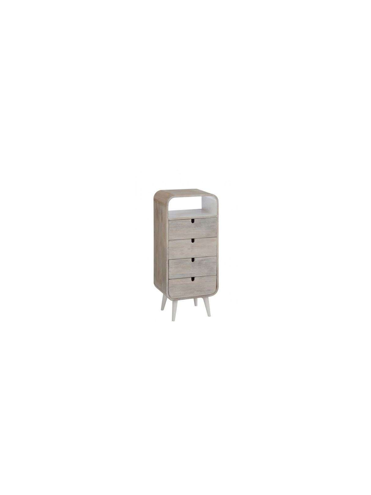 Chiffonnier arrondi 4 tiroirs Jolipa