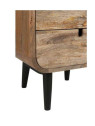 Chiffonnier arrondi 4 tiroirs bois naturel Jolipa Chiffonnier arrondi 4 tiroirs bois naturel Jolipa