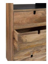 Chiffonnier arrondi 4 tiroirs bois naturel Jolipa Chiffonnier arrondi 4 tiroirs bois naturel Jolipa