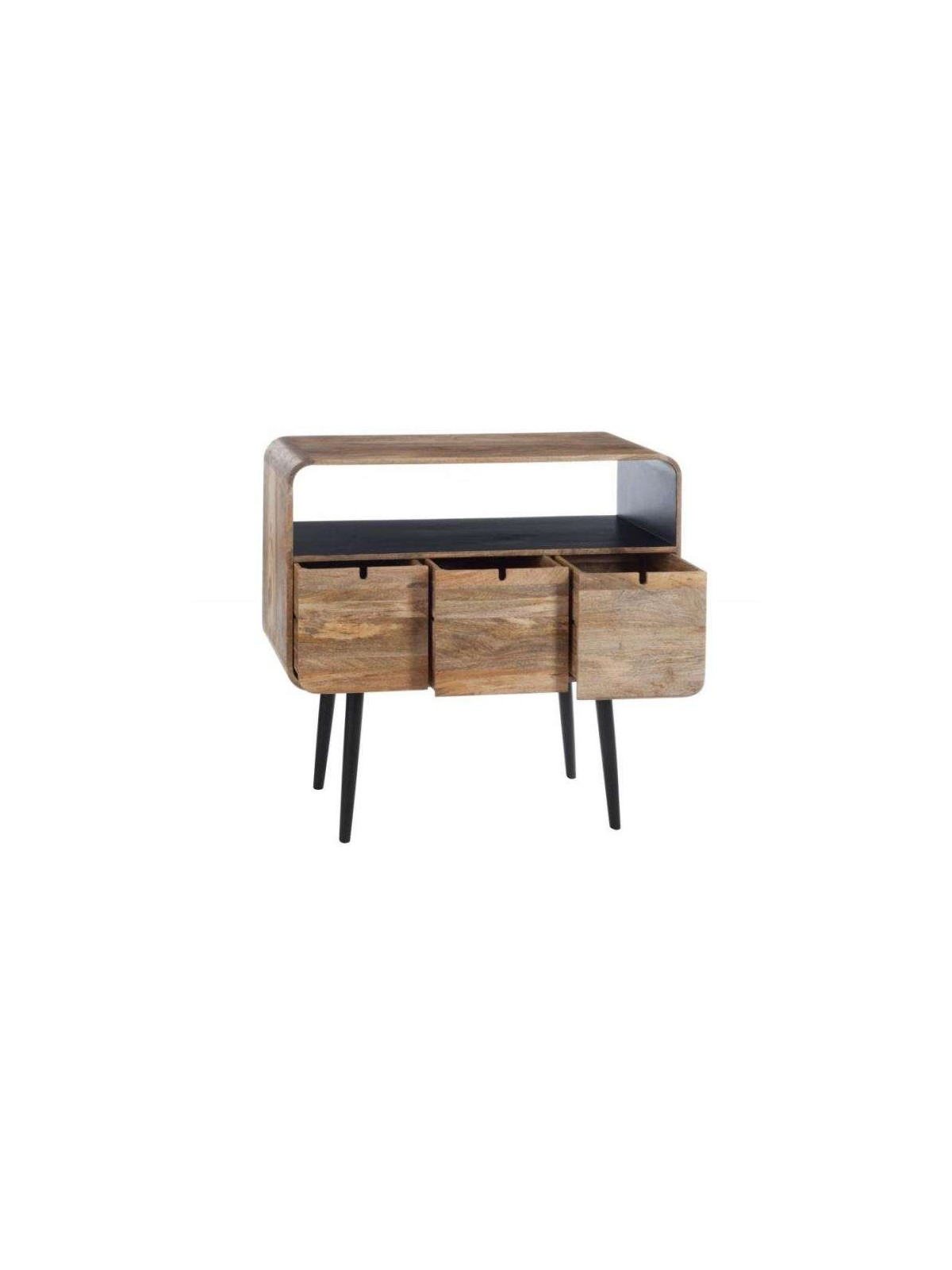 Console bois de manguier rétro