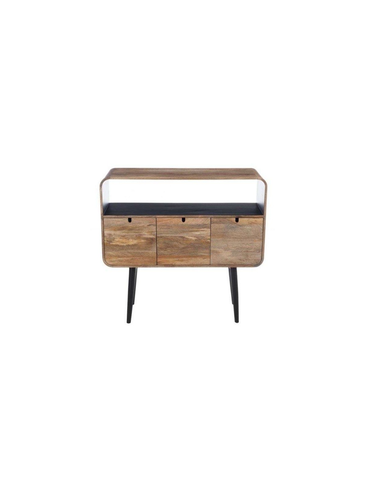 Console bois de manguier rétro