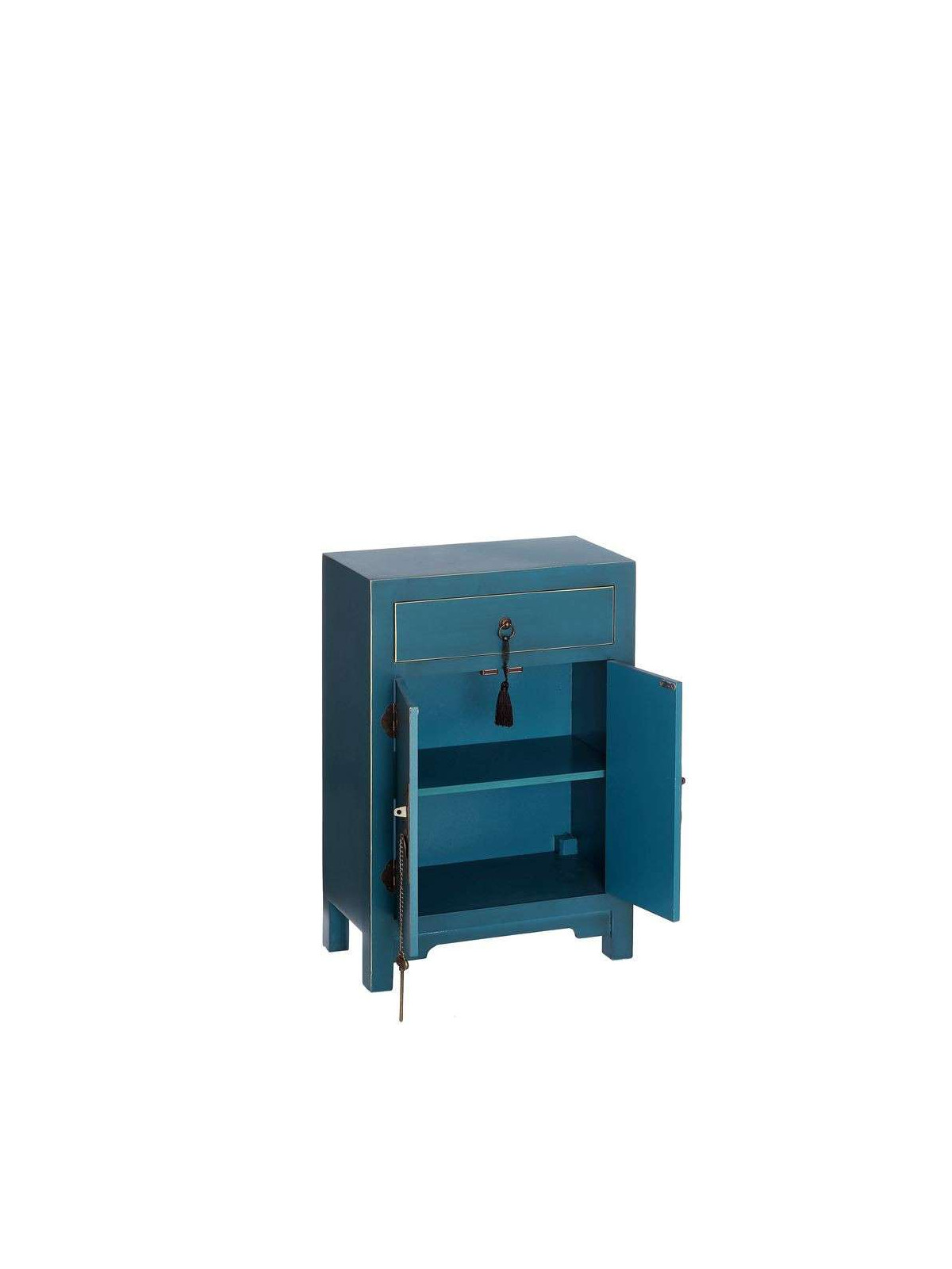 Petit buffet bas chinois bleu