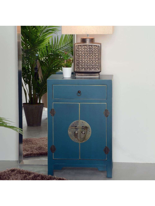Petit buffet bas chinois bleu