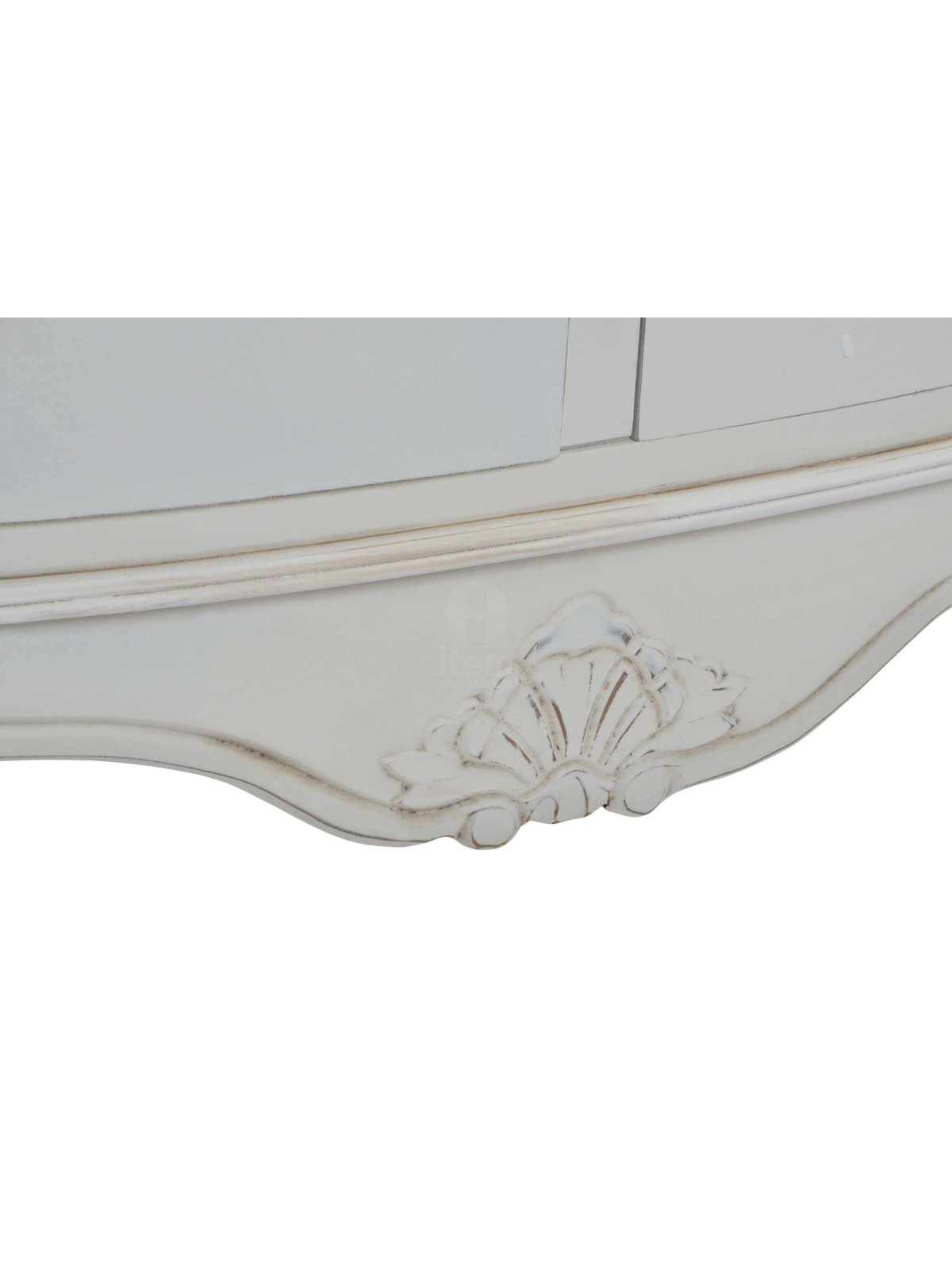 Commode blanche romantique 6 tiroirs Camille