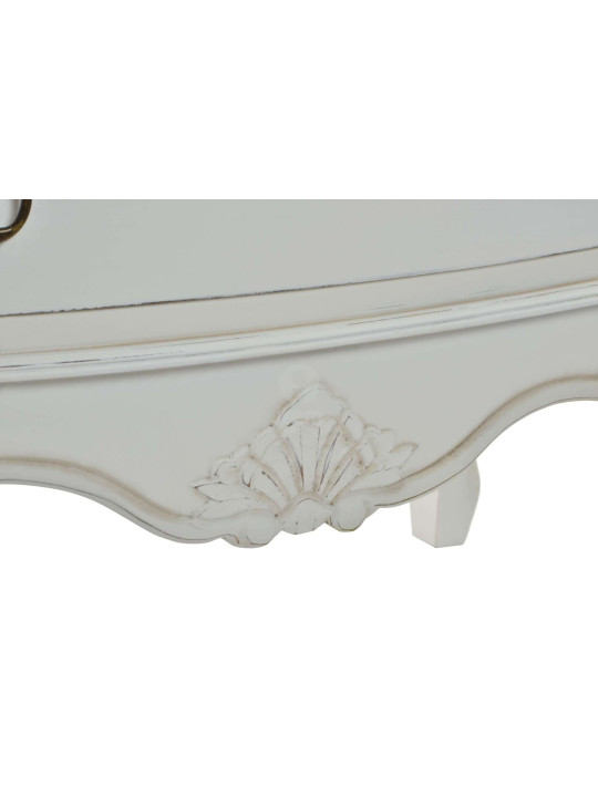 Commode blanche romantique 5 tiroirs Camille