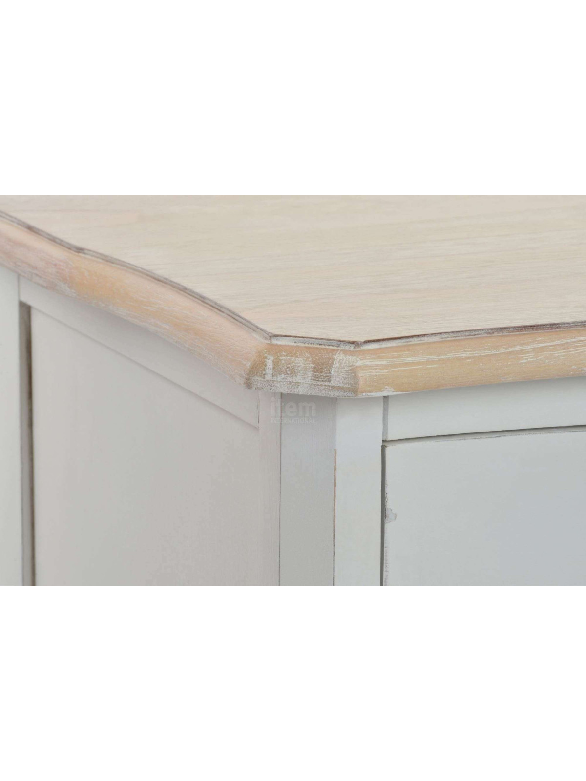 Commode blanche romantique 5 tiroirs Camille