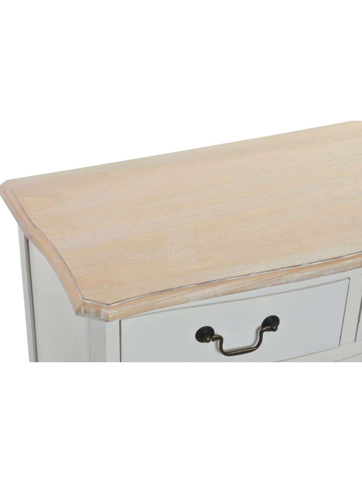 Commode blanche romantique 5 tiroirs Camille