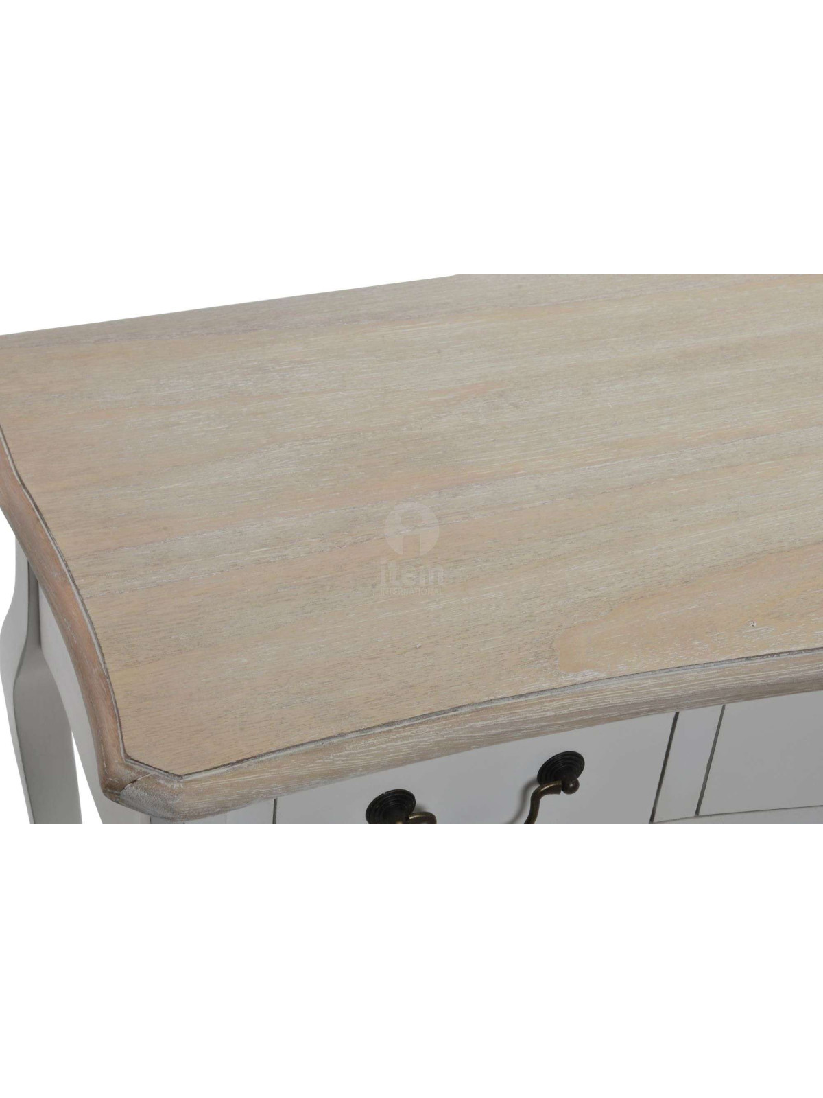 Console blanche galbée Camille