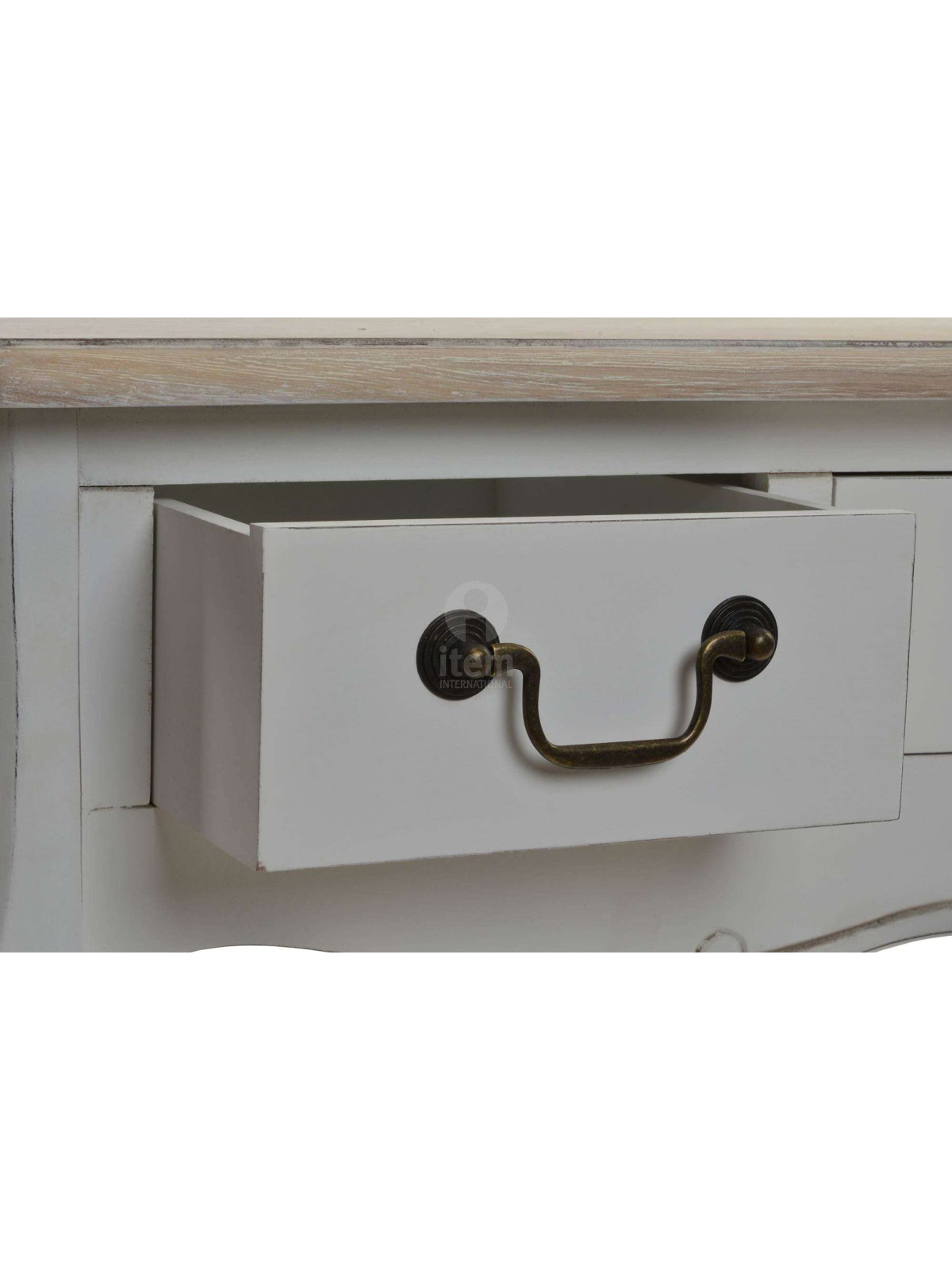 Console blanche galbée Camille