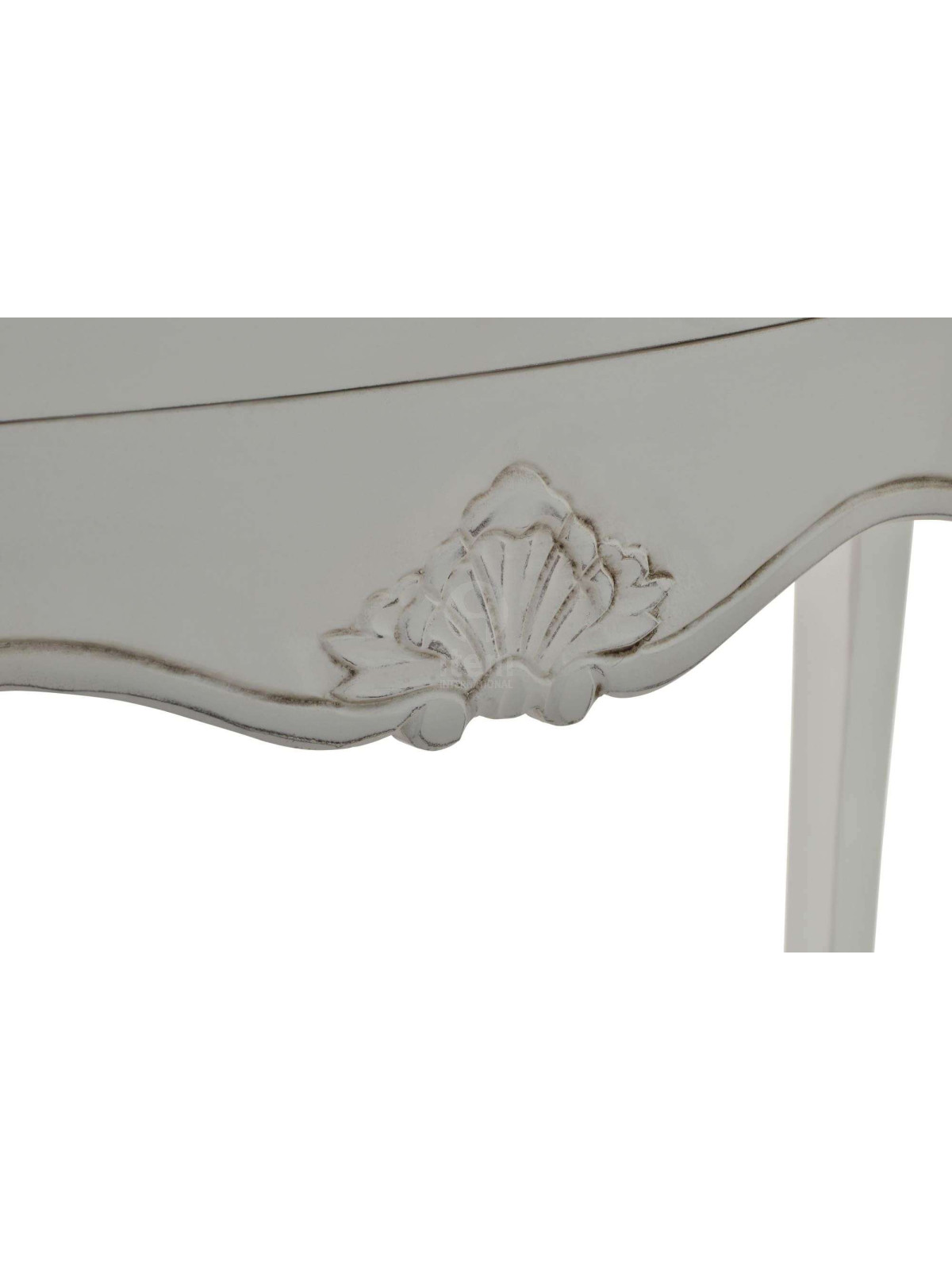 Console blanche galbée Camille