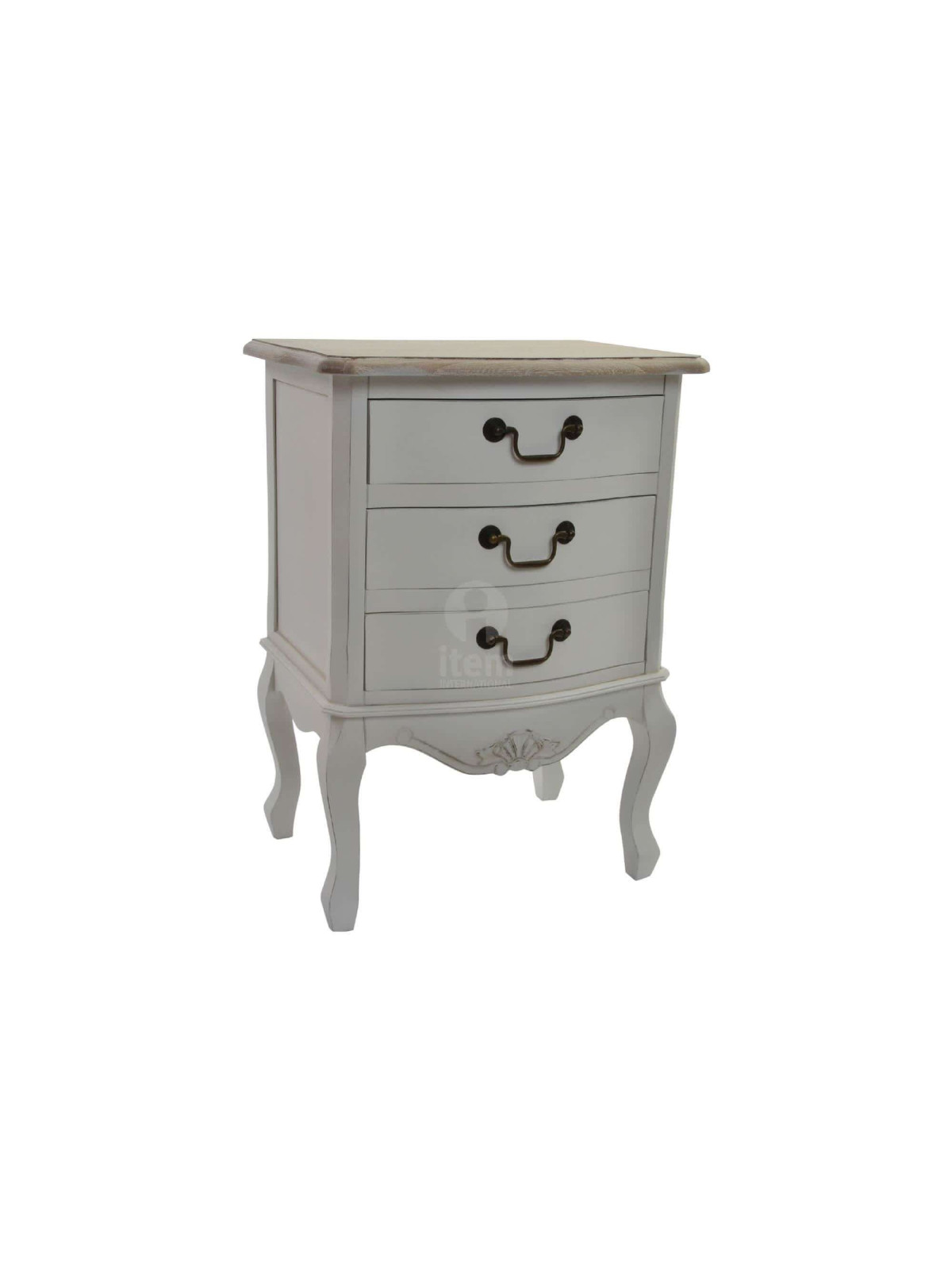Chevet blanc romantique 3 t Camille