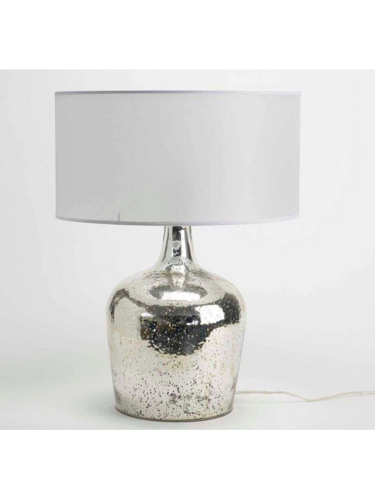 Lampe argent doré craquelé