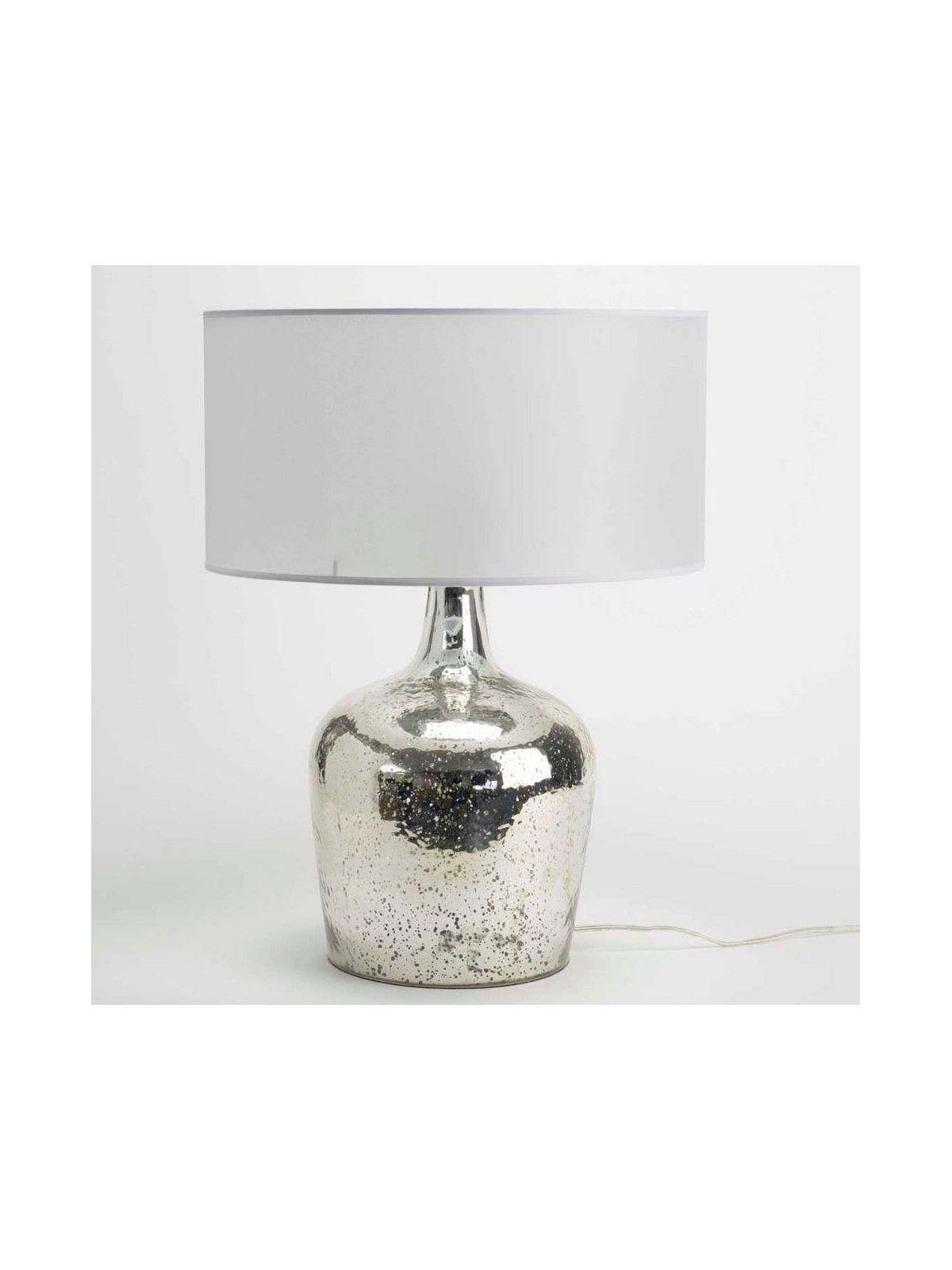 Lampe argent doré craquelé