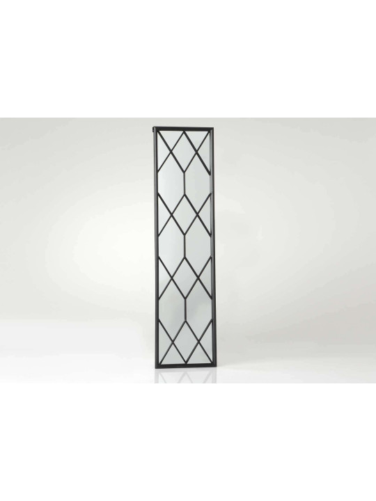 Miroir étroit haut quadrillé noir