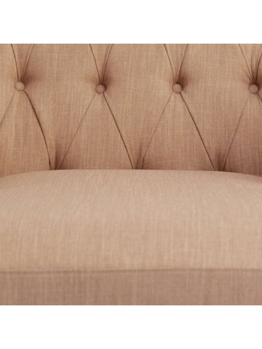 Fauteuil de salon long lin