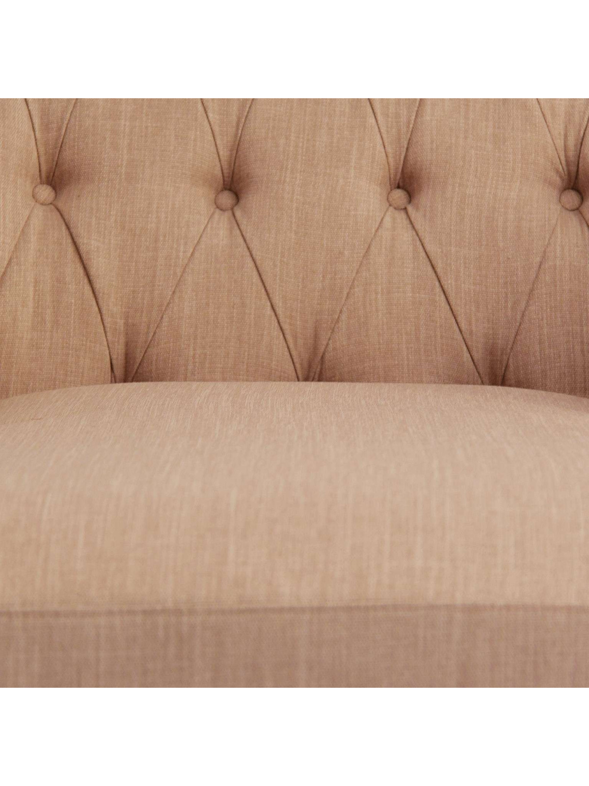 Fauteuil de salon long lin