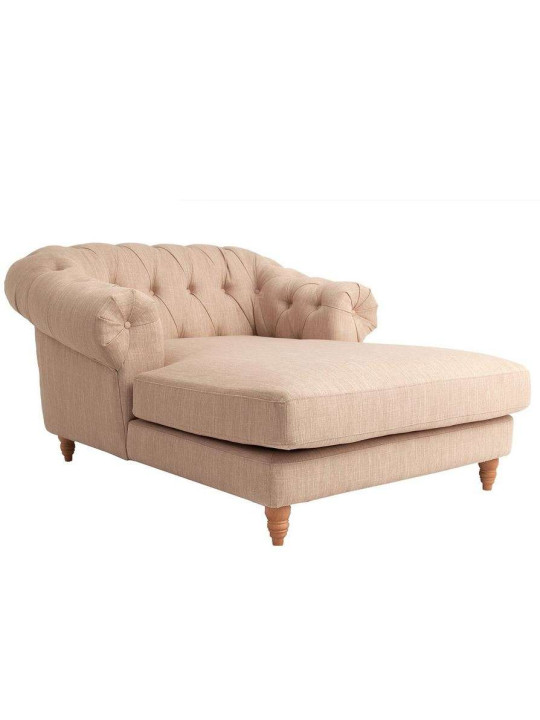 Fauteuil de salon long lin