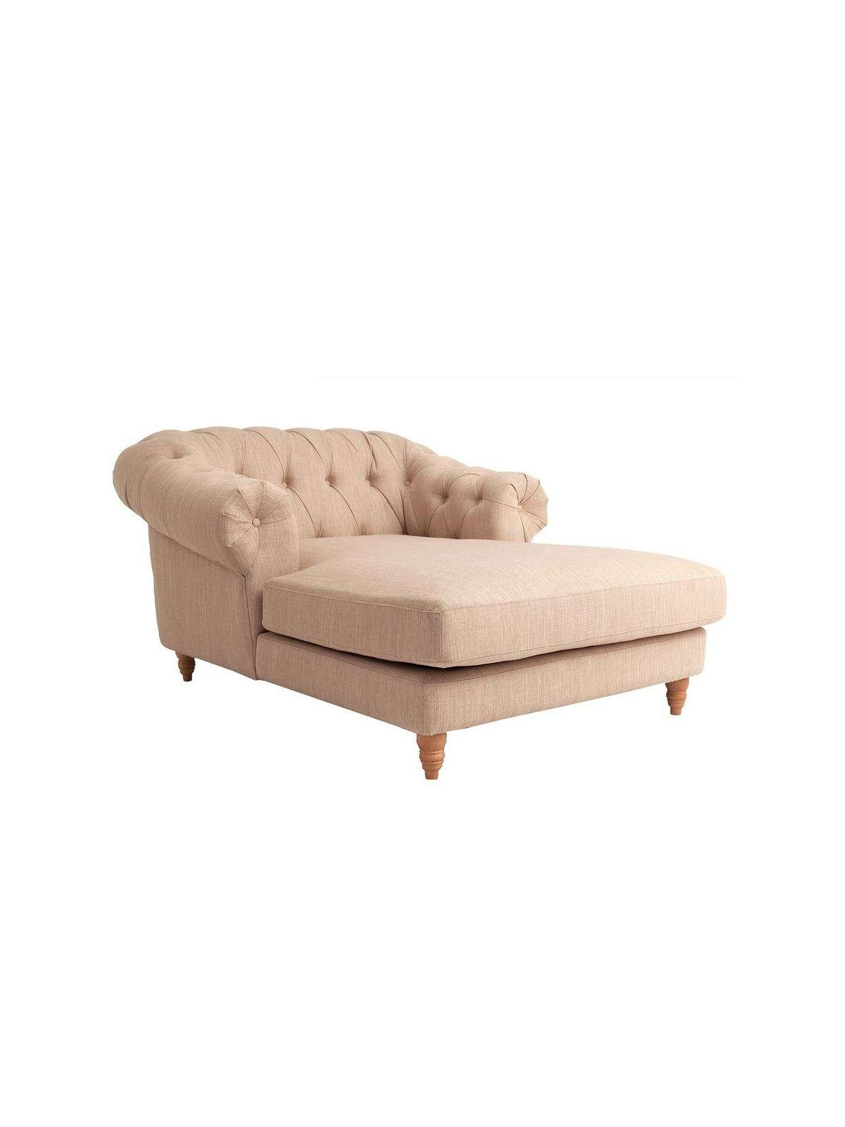 Fauteuil de salon long lin