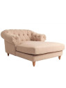 Fauteuil de salon long lin