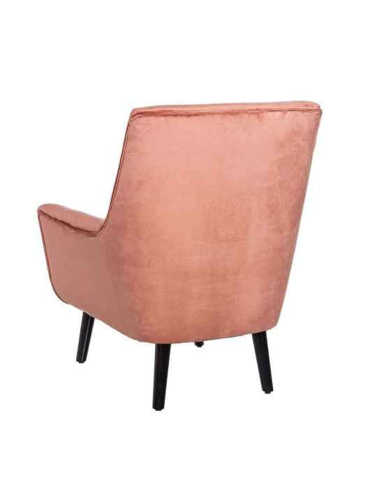 Fauteuil velours saumoné scandinave Fauteuil velours saumoné scandinave