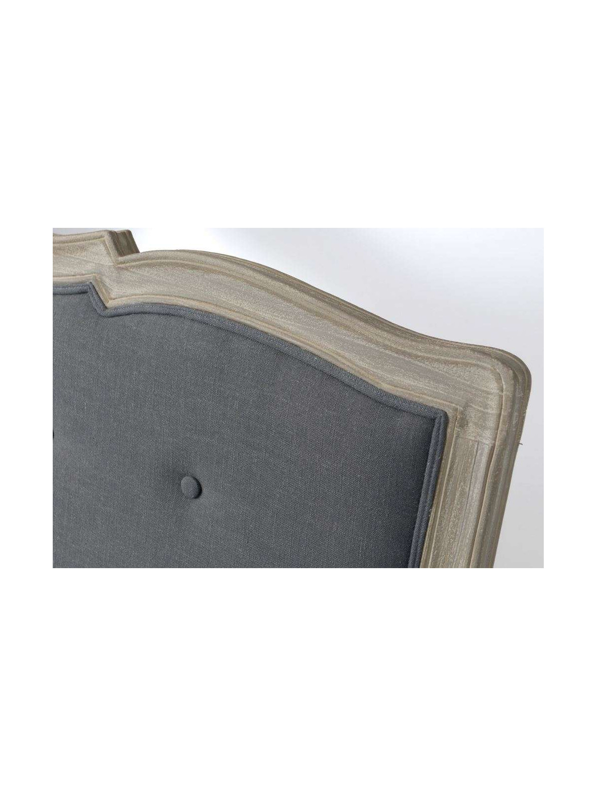 Tête de lit 180 cm capitonnée grise Murano