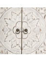 Armoire blanche sculptée 4 portes Emmy
