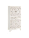 Armoire blanche sculptée 4 portes Emmy