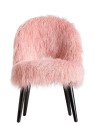 Fauteuil rose fourrure crapaud Fauteuil rose fourrure crapaud