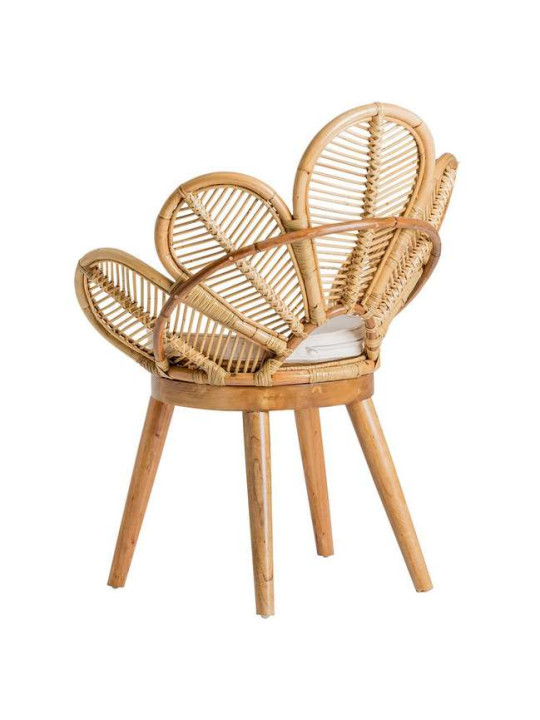 Fauteuil rotin naturel fleur Fauteuil rotin naturel fleur