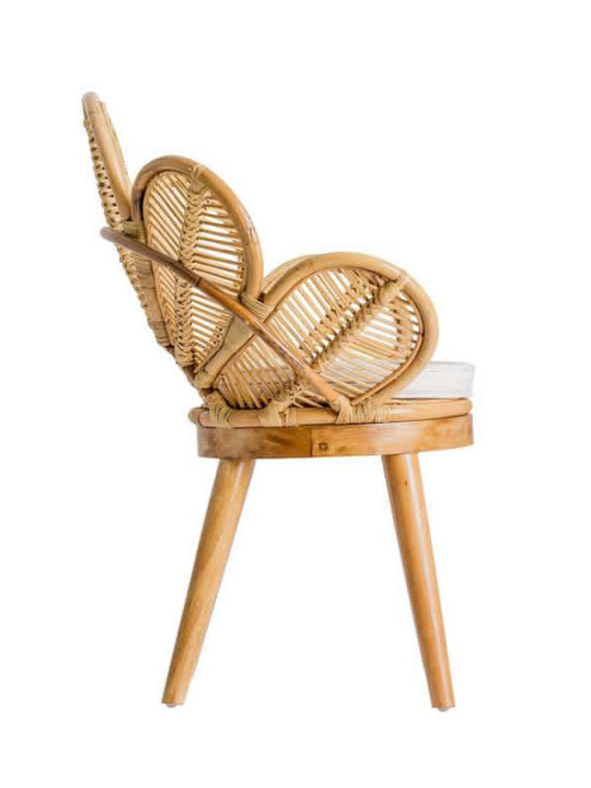 Fauteuil rotin naturel fleur Fauteuil rotin naturel fleur