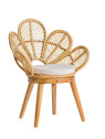 Fauteuil rotin naturel fleur Fauteuil rotin naturel fleur