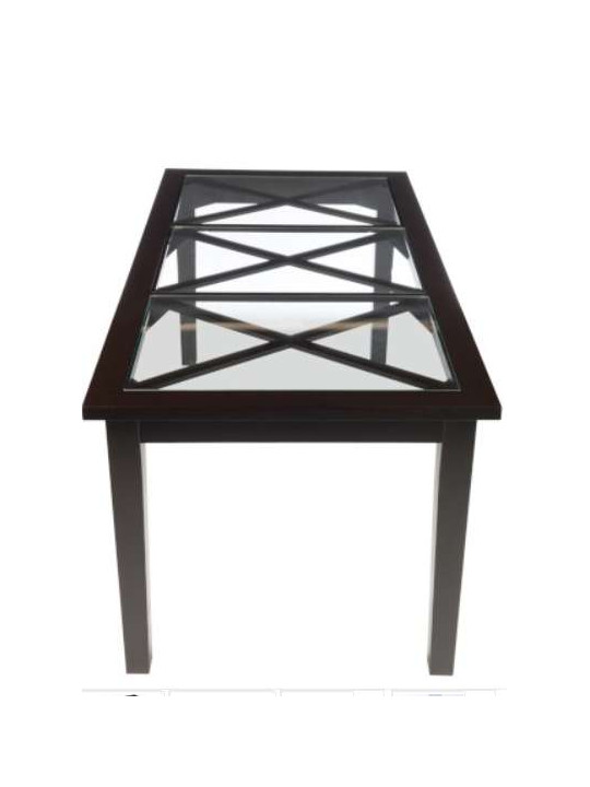 Table campagne bois noir Jolipa