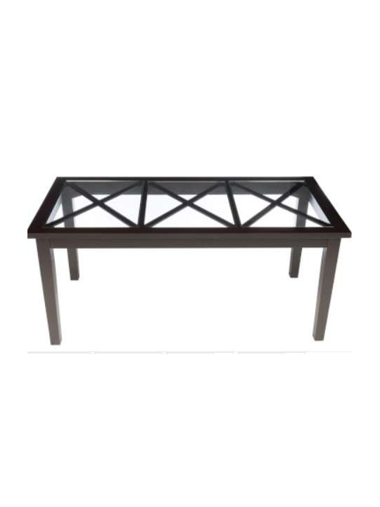Table campagne bois noir Jolipa