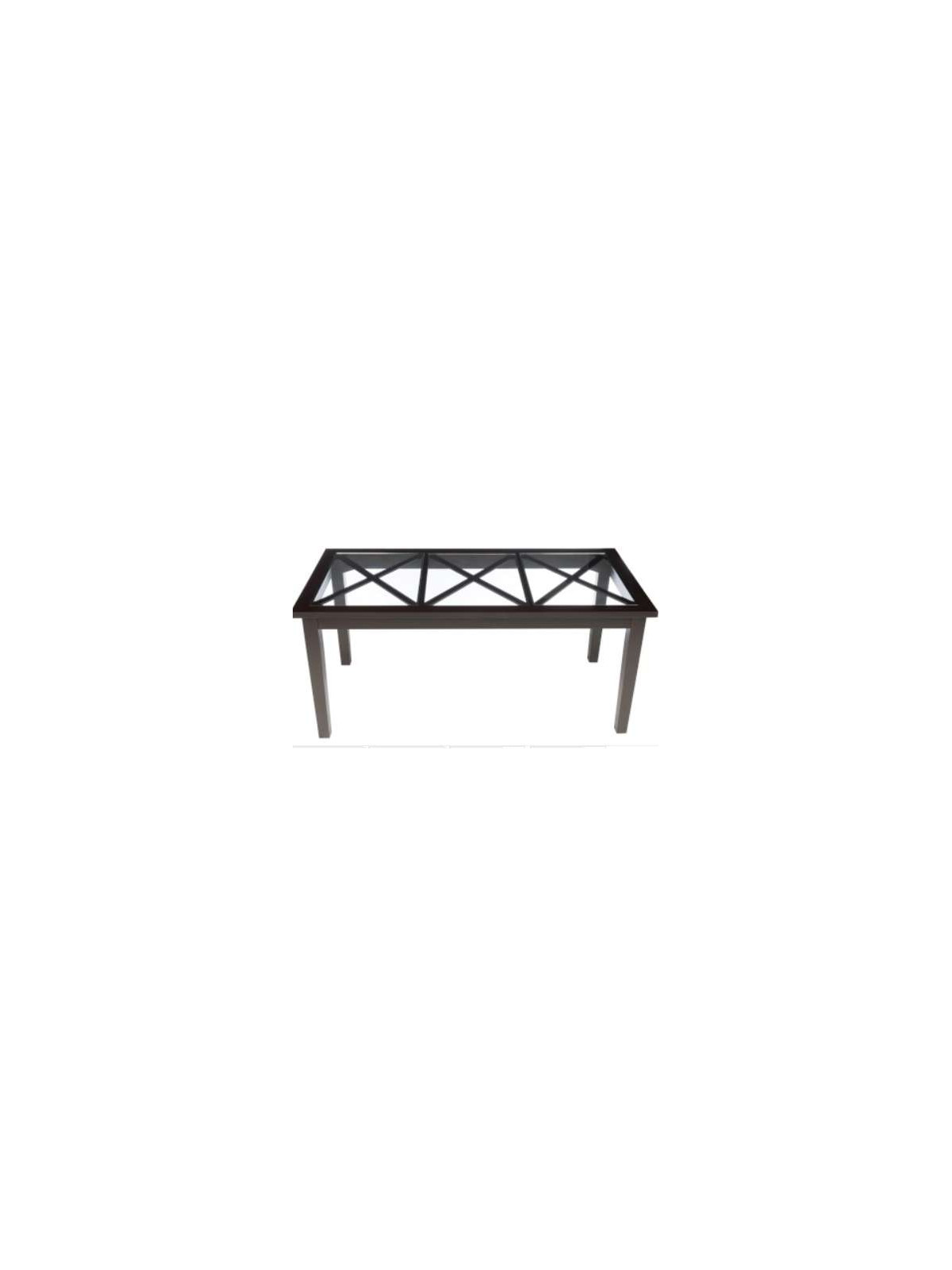 Table campagne bois noir Jolipa